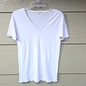 Bella Luxx light pink lavender modal v-neck t-shirt XS